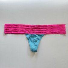 Retired VTG Victoria's Secret PINK Extra Low Rise Thong M Perforated Waist
