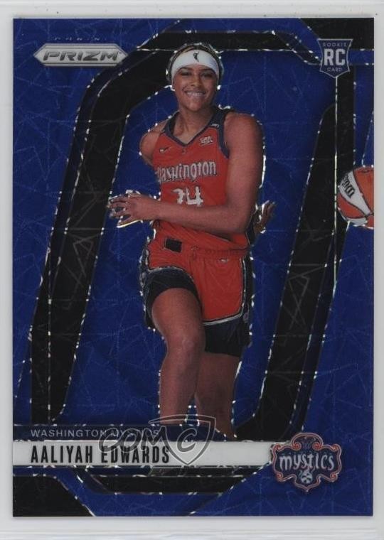 2024 Panini Prizm WNBA Blue Velocity Prizm Aaliyah Edwards #142 Rookie RC 12g7