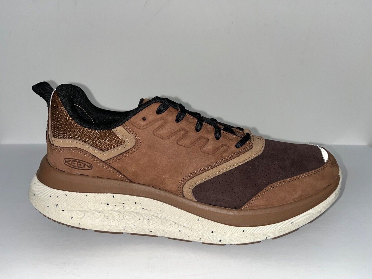 Men\'s Bison Brown Toasted Coconut KEEN WK400 Leather Walking Shoes 12M 1028171 Amazon.com | KEEN Men main image 3