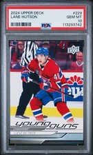 2024-25 Upper Deck Lane Hutson Young Guns #229 Canadiens RC Rookie PSA 10