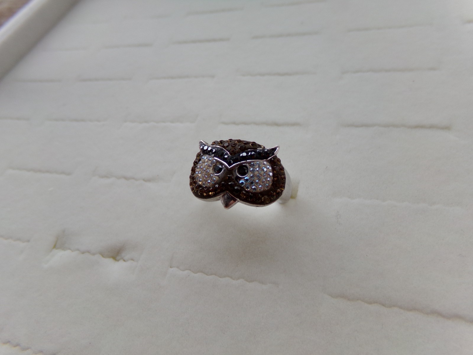 Wise Owl Solid Sterling Silver 925 Ring Size 7.25 - image 2