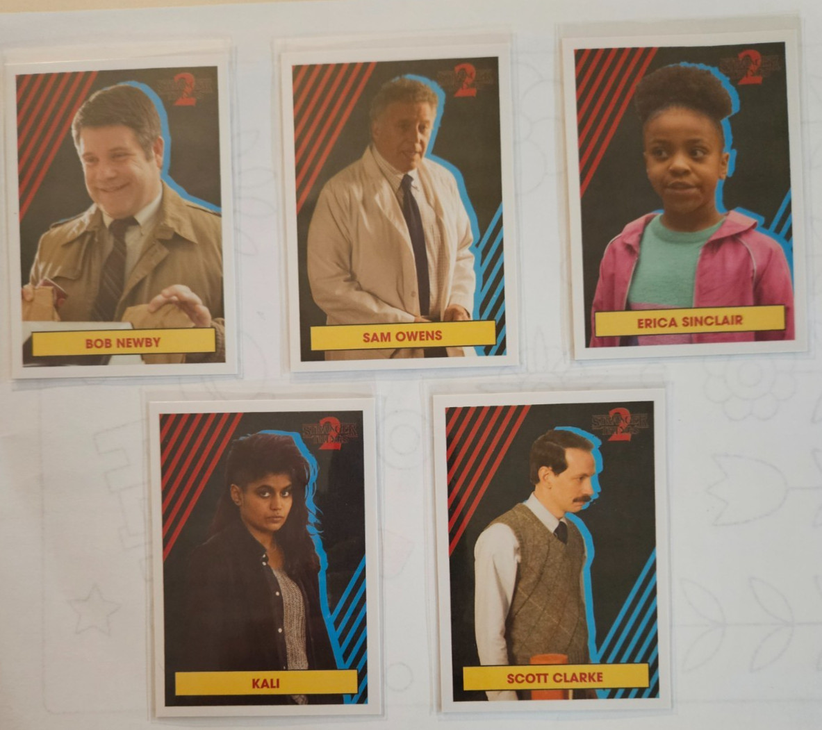 Topps Stranger Things Season2 "CharacterStickers" 5 cards CS-13,15,16,17,20Bob..