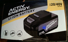 ACTIV ENERGY LI-ION BATTERY 20/40V 2.5 Ah. No charger. New/boxed. Fast dispatch!