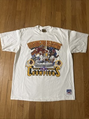 Washington Redskins Nutmeg 1990 Super Bowl XXVI T Shirt Jack Davis XL