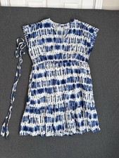 GAP Blue White Tie Dye Dress Women’s XXL Loss Fit