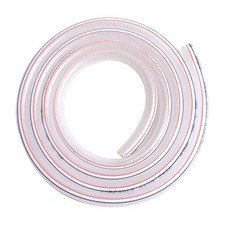 QuQuyi 1" ID x 1-1/4" OD Soft Braided PVC Tubing, Clear Flexible PVC Tube Vin...