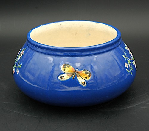 Rare cache pot en faïence