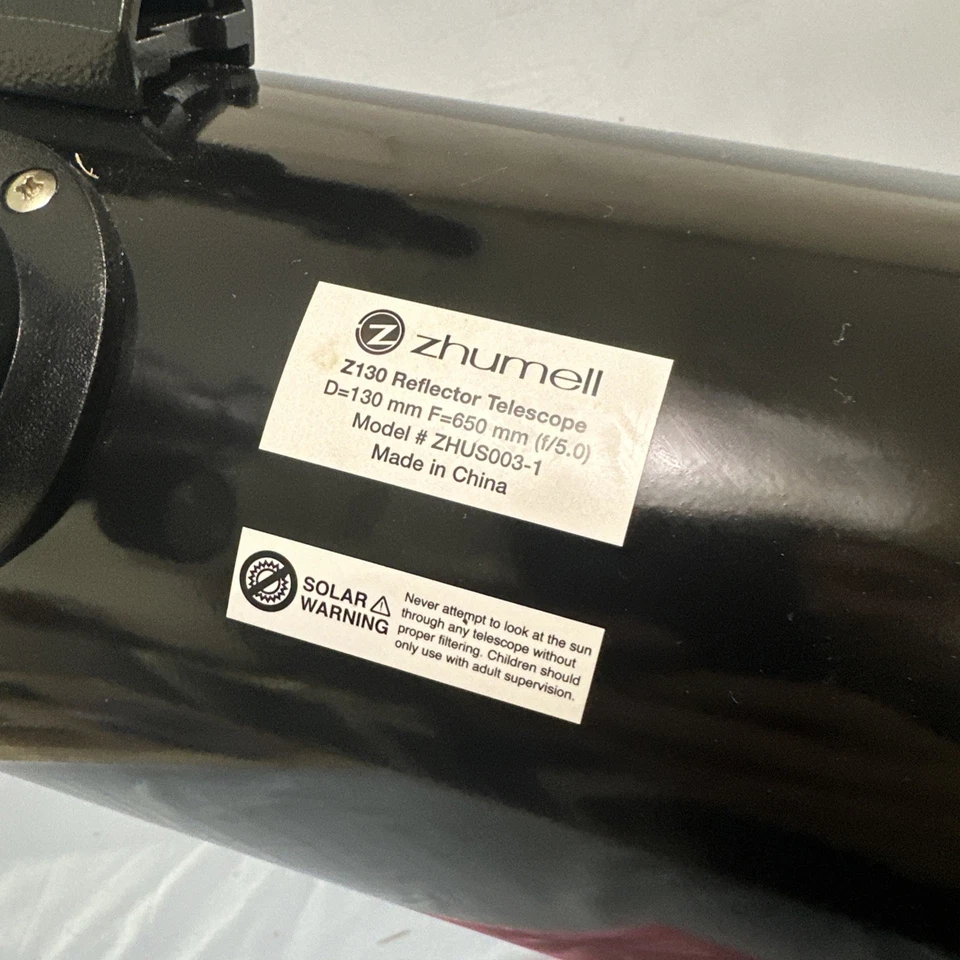 Telescopio reflector portátil de altazimut Zhumell Z130 ZHUS003-1 Foto 4 de 4