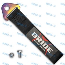 Bumper Jdm Bride High Strength Black Neo Chrome Race Tow Towing Strap For Car