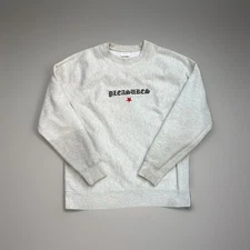 Pleasures Grey Crew Neck Sweater Size Medium 