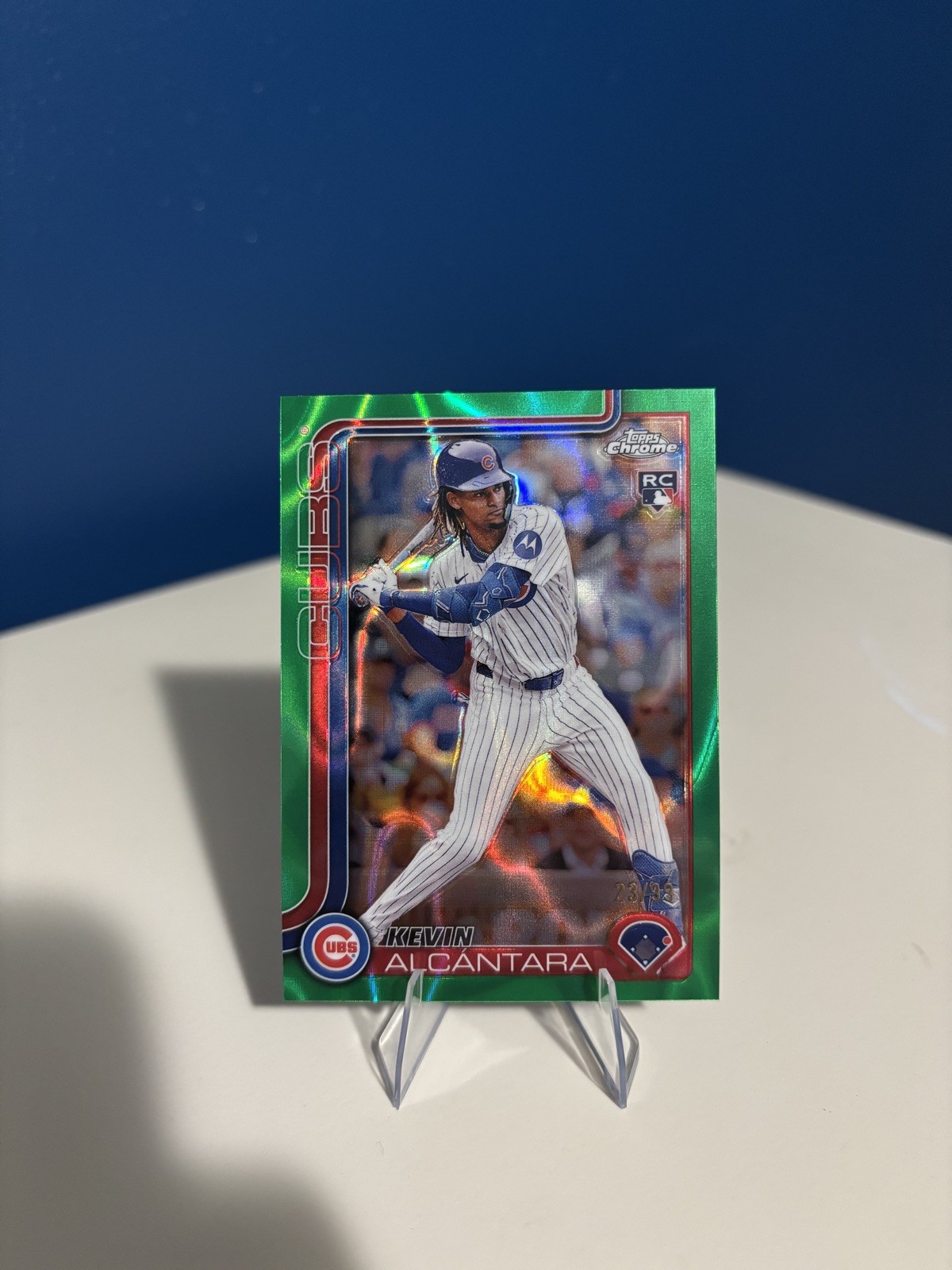 2025 Topps Chrome - Kevin Alcantara #173 Green Lava Refractor /99 (RC) Cubs
