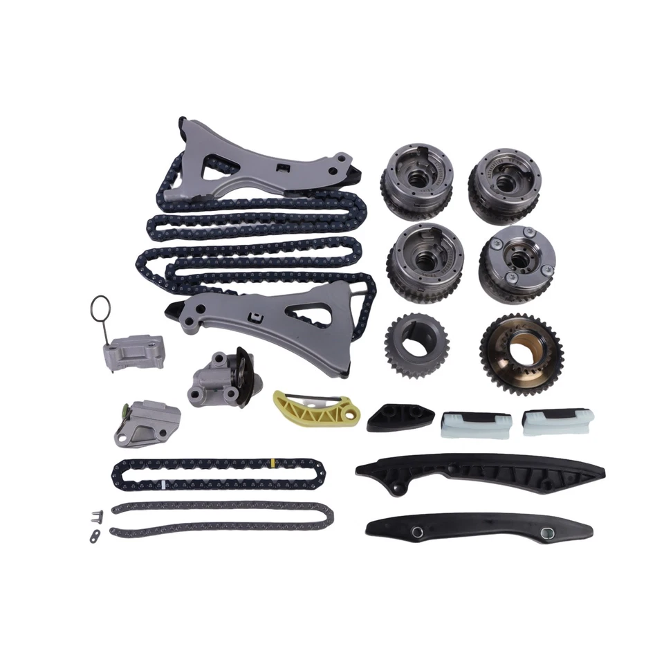 Kit de cadena de distribución ajustadores de árbol de levas para Benz M278 W212 E550 CLS500 GL550 S500 EE. UU. Foto 2 de 4