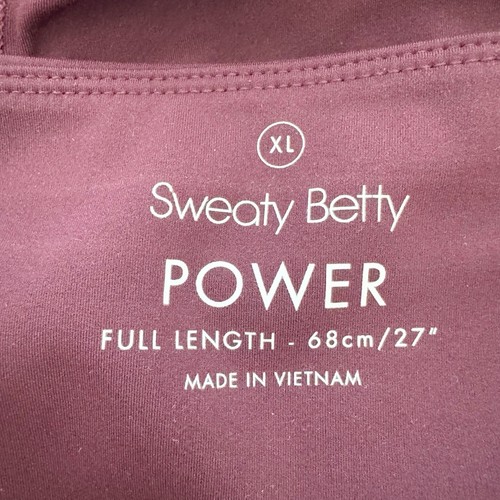 Sweaty Betty Women's Power Full length 27" Workout Leggings Size XL Plum Reflect - Picture 6 of 12
