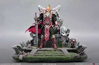 CFTOYS x Vtoys 1:12 König-Arthur-Ritter 15 cm große Actionfigur mit Thron-Modell