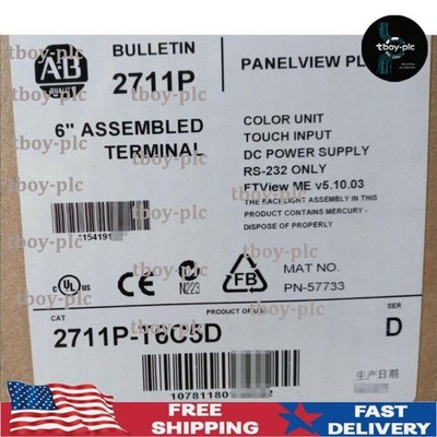 AB 2711P-T6C5D PanelView Pl 600 Factory Sealing   US Free Tax