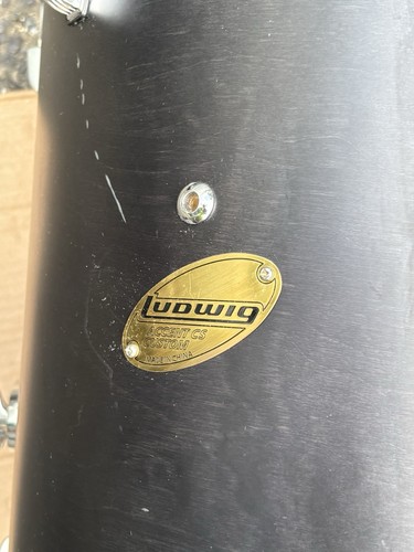 LUDWIG Transparente Negro Satinado ACENTO CS PERSONALIZADO 16” Piso TOM Montaje en Tambor - Imagen 5 de 15