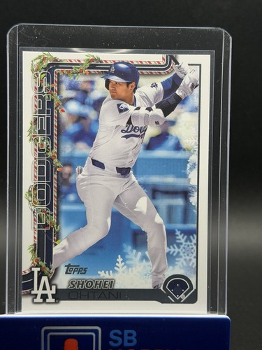 2025 Topps Holiday #H200 Shohei Ohtani Holiday Backs Variation SP Dodgers 