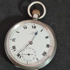 Antique solid silver metal gents Omega Pocket Watch c1918 ref4454
