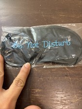 Do Not Disturb Eye Mask, Black, One Size Nighttime Sleep, Made By Greenbrier NIP