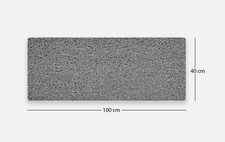 Image of Grey Loofah Shower Mat Non Slip Quick Dry Bath Mat Super Absorbent Anti Mould