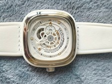Orologio automatico SEVENFRIDAY SF-P1/02 cinturino pelle bianco dal Giappone