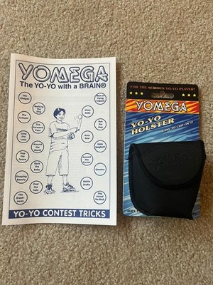 NEW 1998 YOMEGA CLIP ON YO-YO BLACK CANVAS HOLSTER YOMEGA CONTEST TRICK PAMPHLET