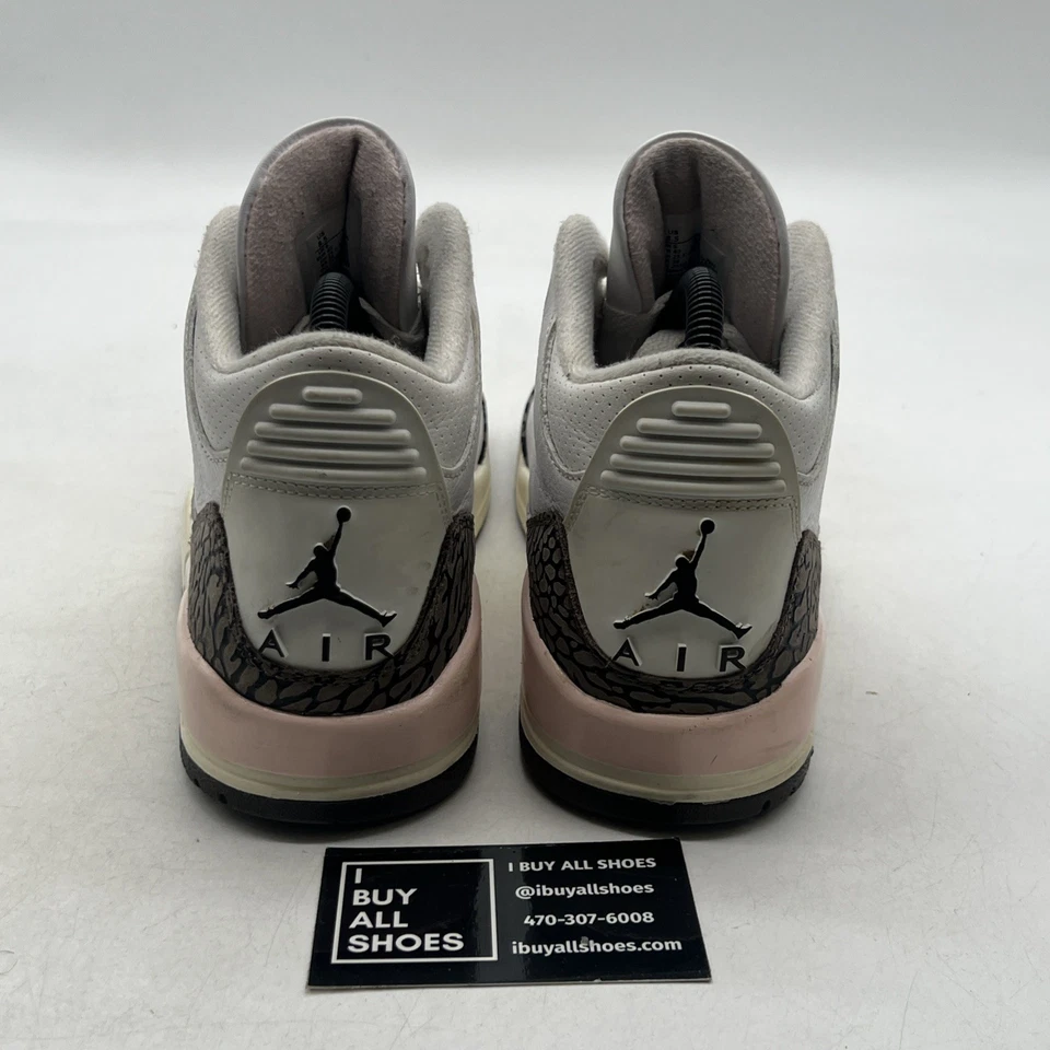 Tamanho 8,5W - Nike Air Jordan 3 retrô napolitano branco marrom rosa (CK9246-102) - Imagem 3 de 4