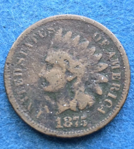 1875 Indian Head Cent Penny  Fill Out That Album !!! -S