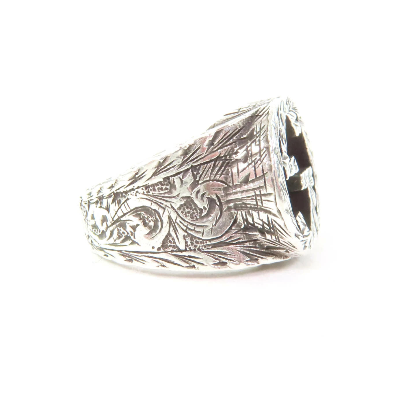 GUCCI 455302 Interlocking Arabesque ring AG925 Si… - image 4