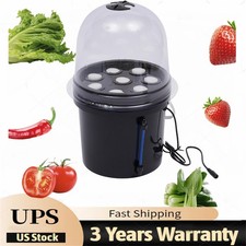 PP Hydroponics Seedling & Cloning System Aeroponic Propagation Kit 8 Plant Sites