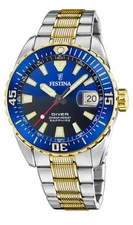 Festina The Original Diver (41mm) Blue Dial / Two-Tone Stainless Steel F20706/1