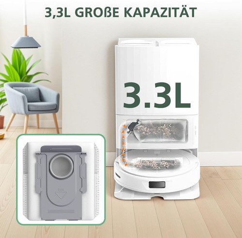 10Staubbeutel für Roborock Q Revo/Saros10R/S8 MaxV–3,3L Ersatz Staubsaugerbeutel - Bild 5 von 7