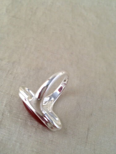 Neu Robert Lee Morris langer ovaler Ring Sterling & Karneelian Gr. 7 - Bild 7 von 7