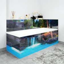Bath Panels Printed on Acrylic - Blue Lagoon