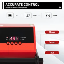 16"x 20" Slide Out Auto Open Heat Press Machine T-Shirt Clamshell Slide Out Base