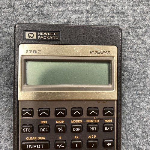 HP 17BII Hewlett Packard Business Calculator with Sleeve/Case - Picture 3 of 7