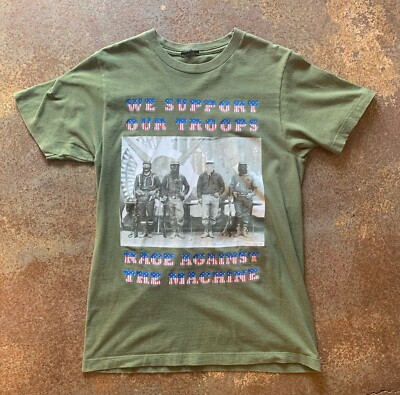 VINTAGE Rage Against The Machine Rare We Support Our Troops Mens  
