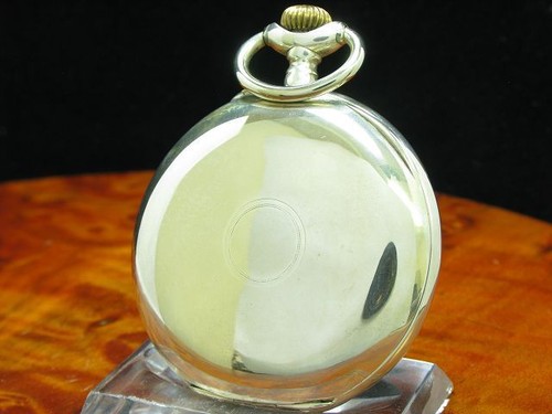 Fina Chopard & Favre 800 plata Open Face reloj de bolsillo - Imagen 3 de 9