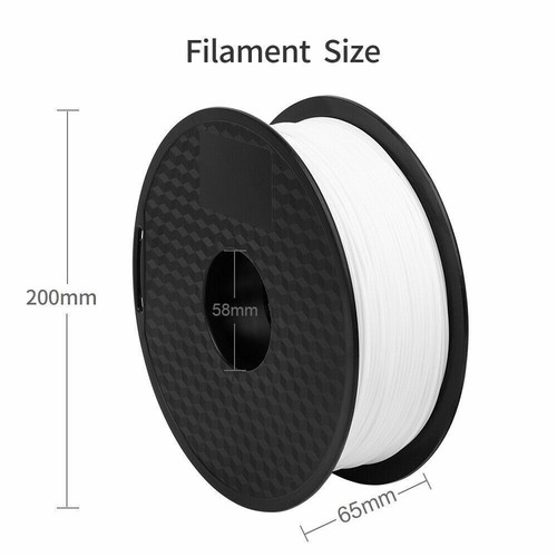 New Creality Ender White Ender 3D Drucker Filament PLA 1,75 mm 2KG / 2Rolls DE - Afbeelding 8 van 9