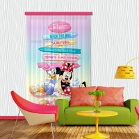 Disney Minnie Maus Daisy Duck Vorhang Fenster Kinder FläChenvorhang 140X245Cm
