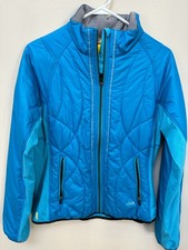 Lole Womens Full Zip Turquoise Blue Cardigan Jacket Size Large