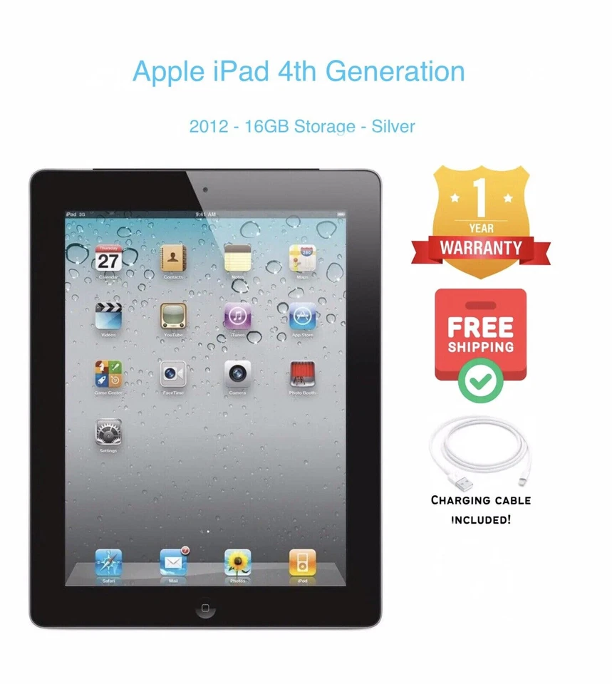 Apple iPad 5th Gen. 32GB, Wi-Fi, 9.7in - Space Grey, MULTI LISTING, LOT - Image 3 of 3