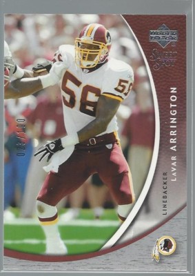 2004 Upper Deck Sweet Spot Silver LaVar Arrington Card #56 #ed 23/100