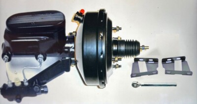 1960-1966 Chevy GMC Truck 9'' Power Brake Booster Conversion Kit Disc Disc Black