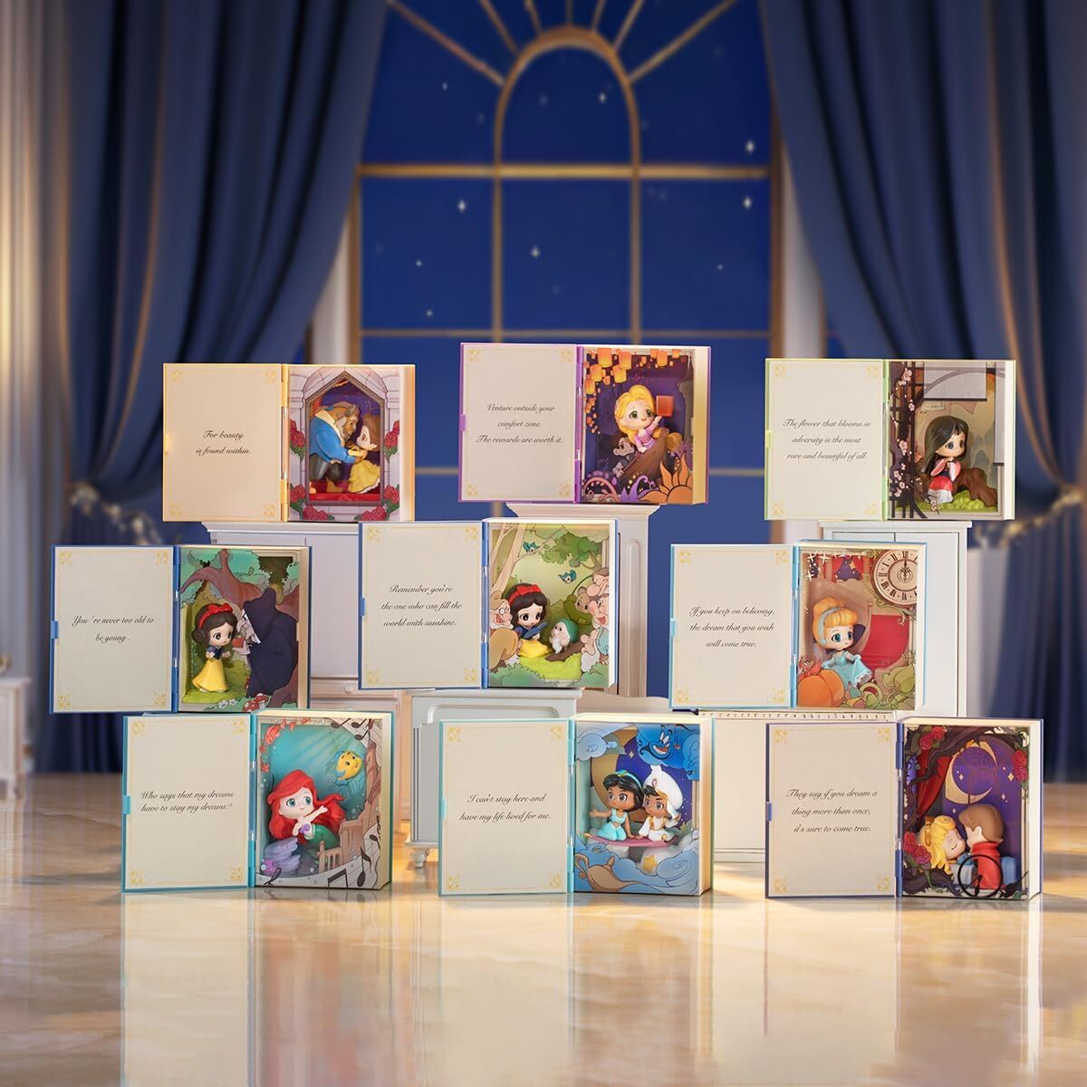 POP MART Disney Princess Fairy Tales Series 8-Piece Assorted Scene Box Set Free Shipping