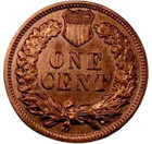 1896 Indian Head Penny Cent ~ Borderline Uncirculated (AU++) Red — photo 2