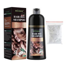MSDEAR Instant Hair Colour Dye Shampoo Natural Plants Essence Coloring Permanent