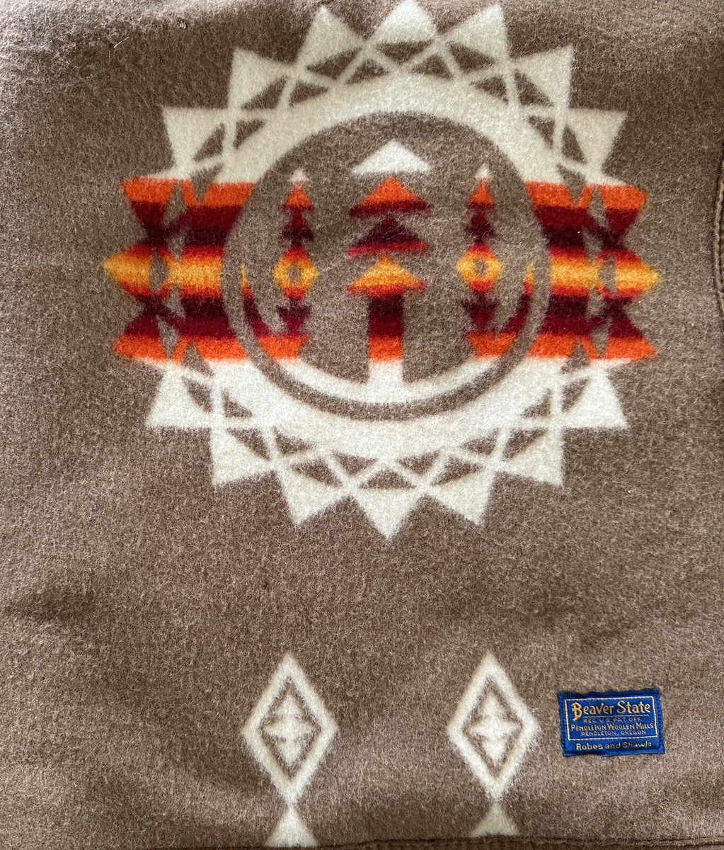 Beaver State Pendleton ブランケット Vintage Pendleton Beaver State Chief Joseph Indian Blanket