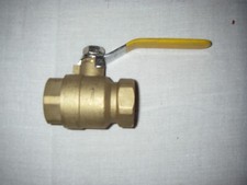 2 1" BRASS Ball Valves NPT Female Threaded Full Port 600 WOG WATER, OIL, GAS