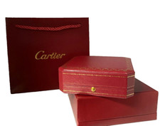 Cartier Presentation Case Red Jewelry Box Pendant Shopping bag Empty